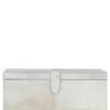 Leather Decorative Home Accessories Box Hair-on Hide Off White: AGC-60