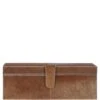 Leather Decorative Home Accessories Box Hair-on Hide Tan: AGC-49
