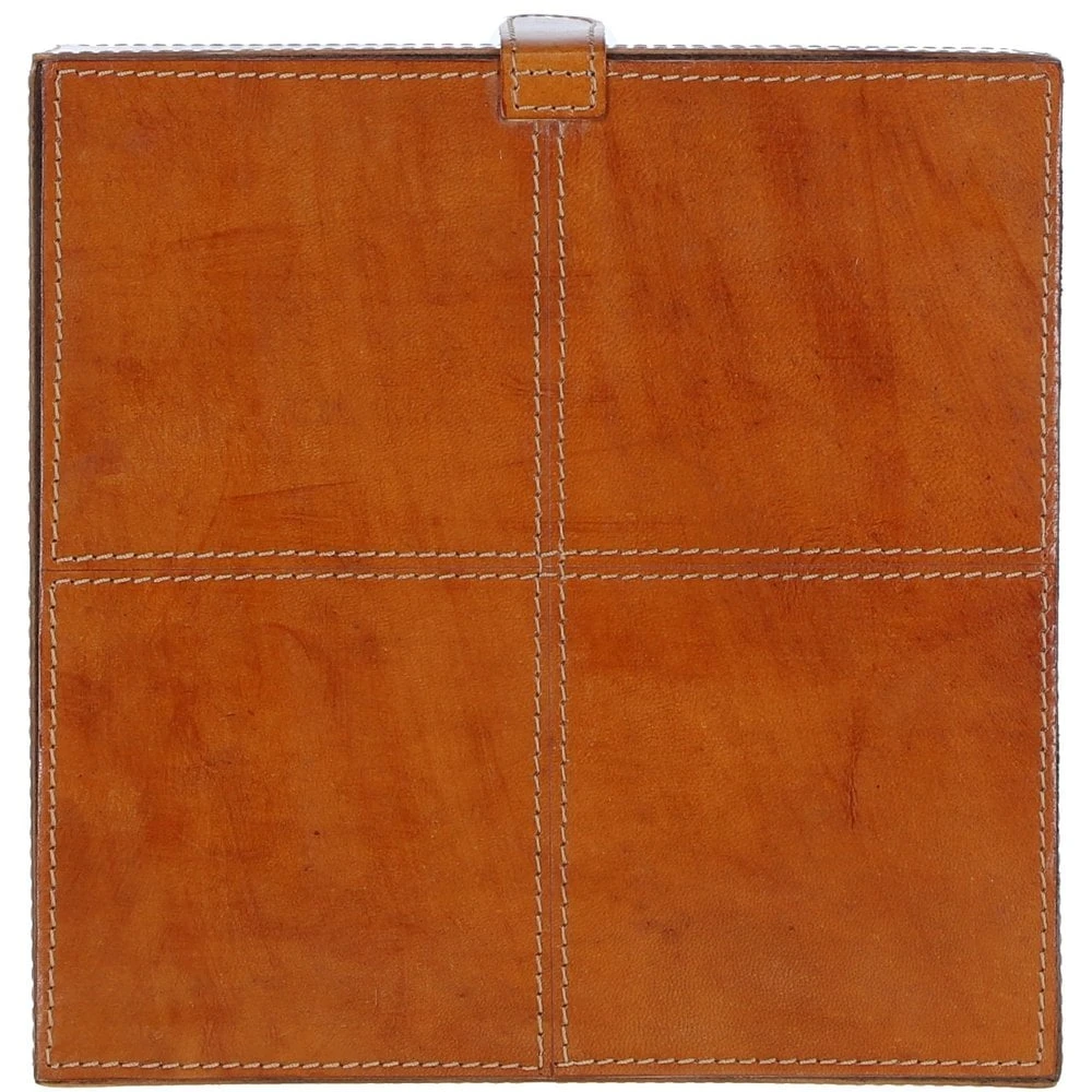 Leather Decorative Home Accessories Box Tan: AGC-85 - Image 6