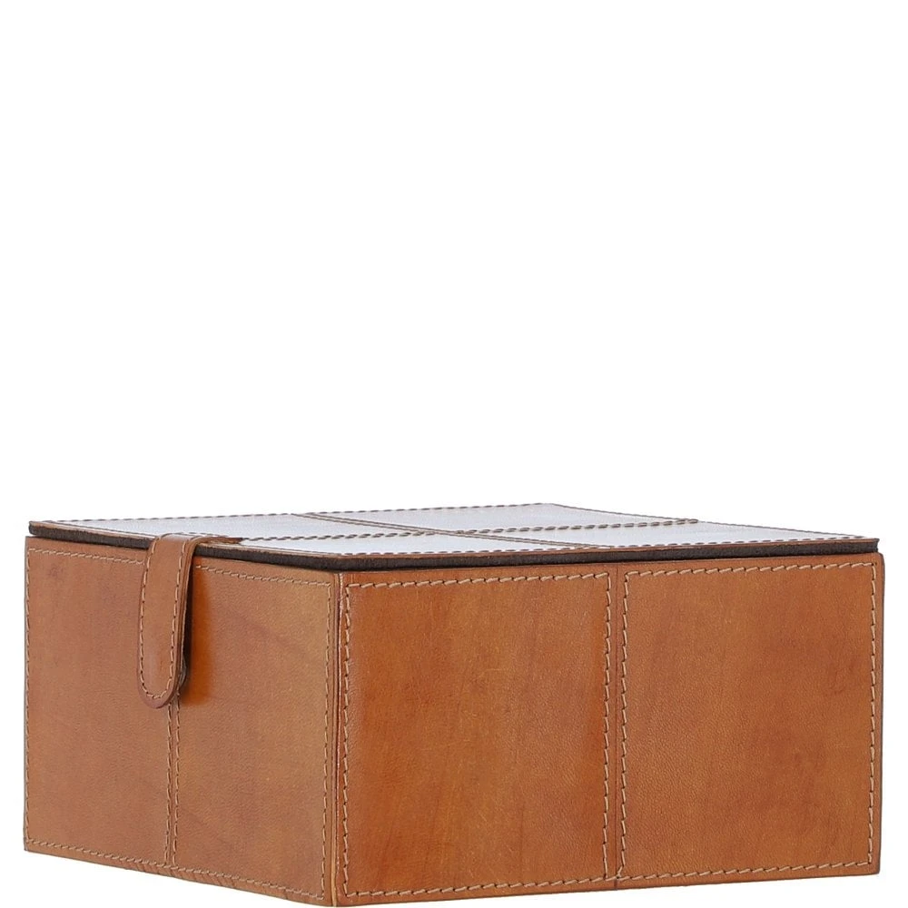 Leather Decorative Home Accessories Box Tan: AGC-86 - Image 3