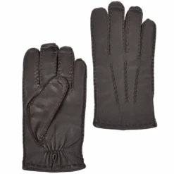 Leather Gloves Mid Brown : 710
