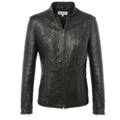 Leather Jacket Black/ddy : Agnus