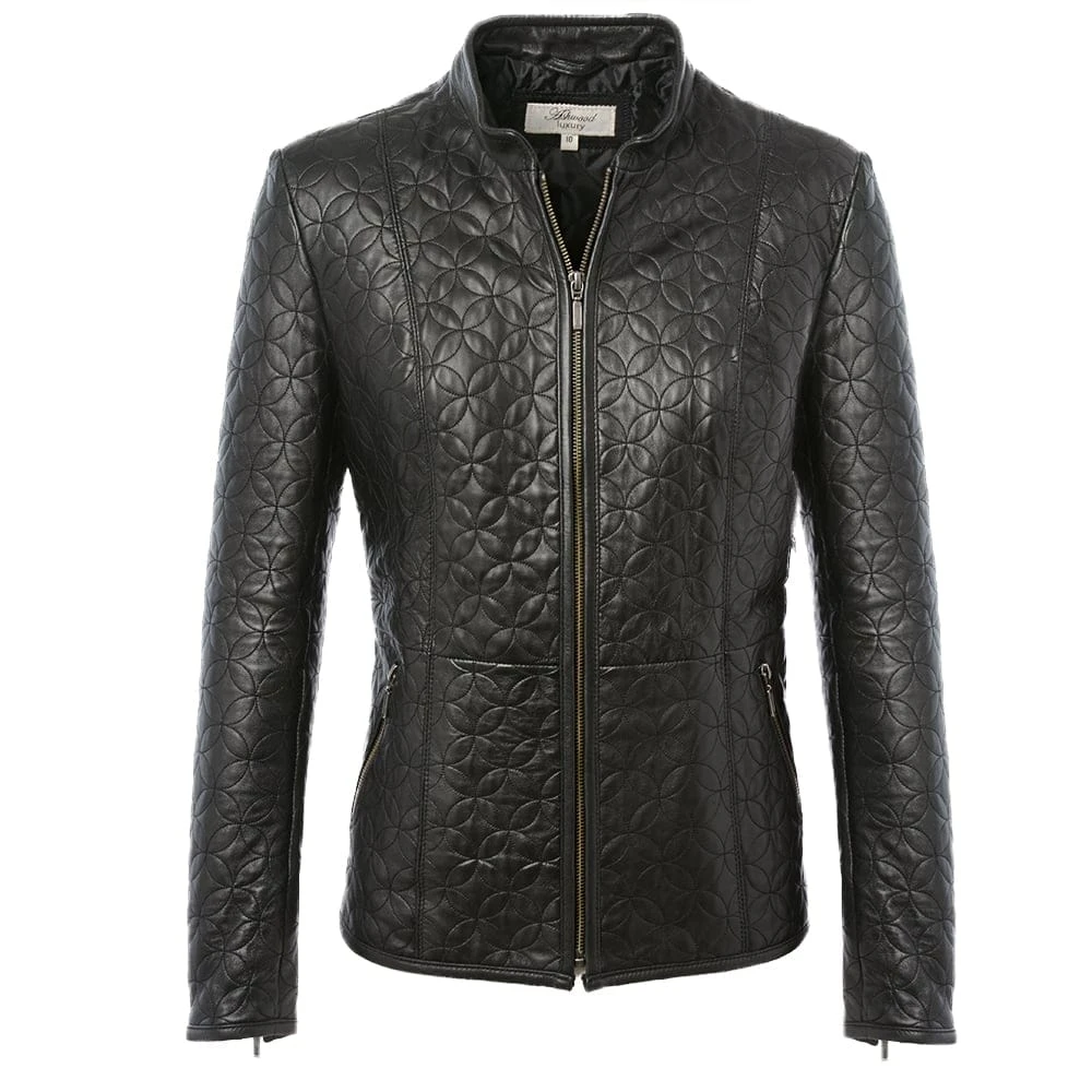 Leather Jacket Black/ddy : Agnus