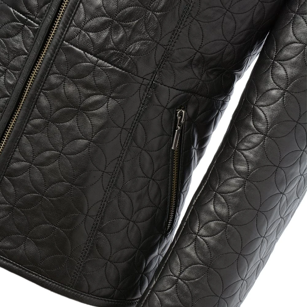 Leather Jacket Black/ddy : Agnus - Image 4