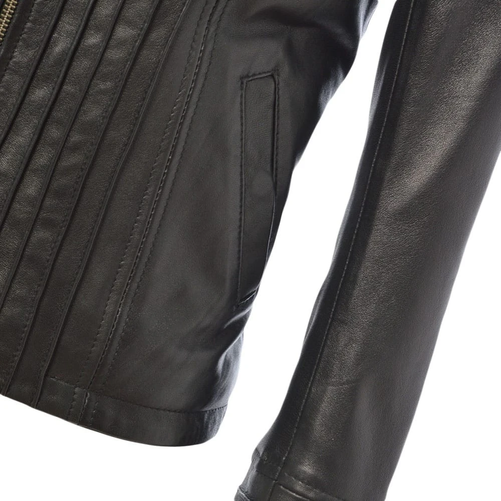 Leather Jacket Black/ddy : Infinity - Image 4