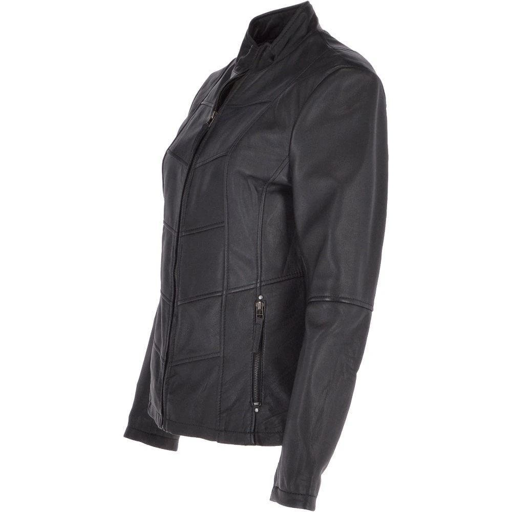 Leather Jacket Black/ddy : Isla - Image 2