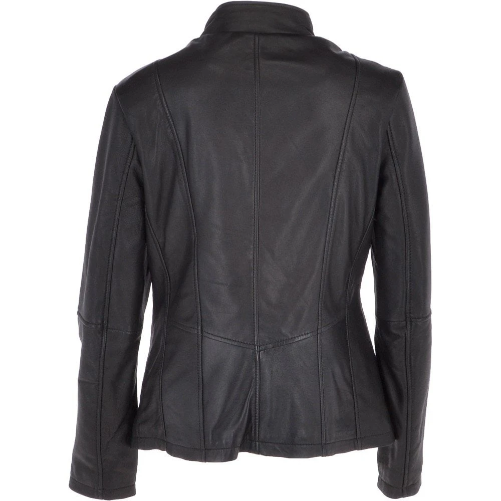 Leather Jacket Black/ddy : Isla - Image 3