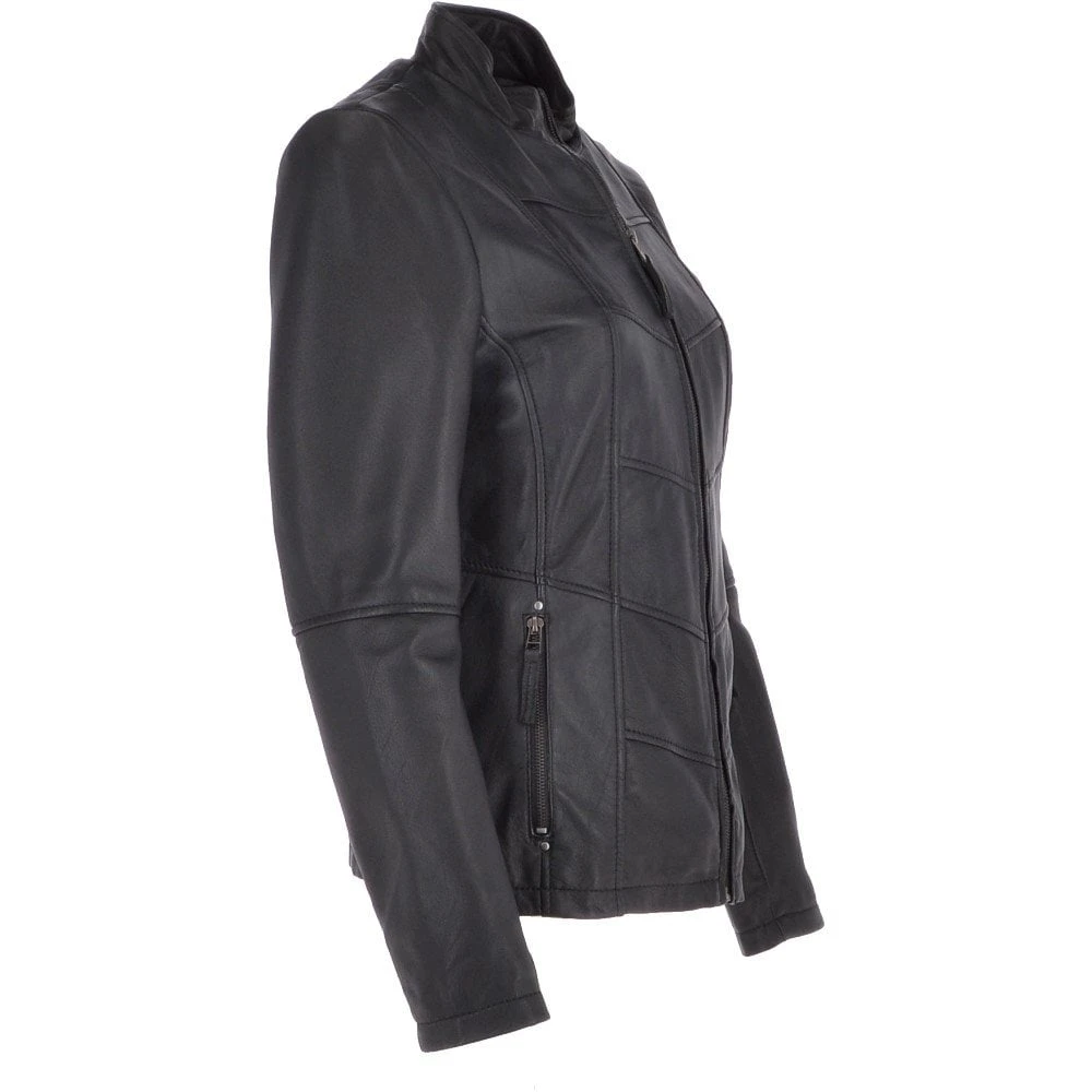 Leather Jacket Black/ddy : Isla - Image 4