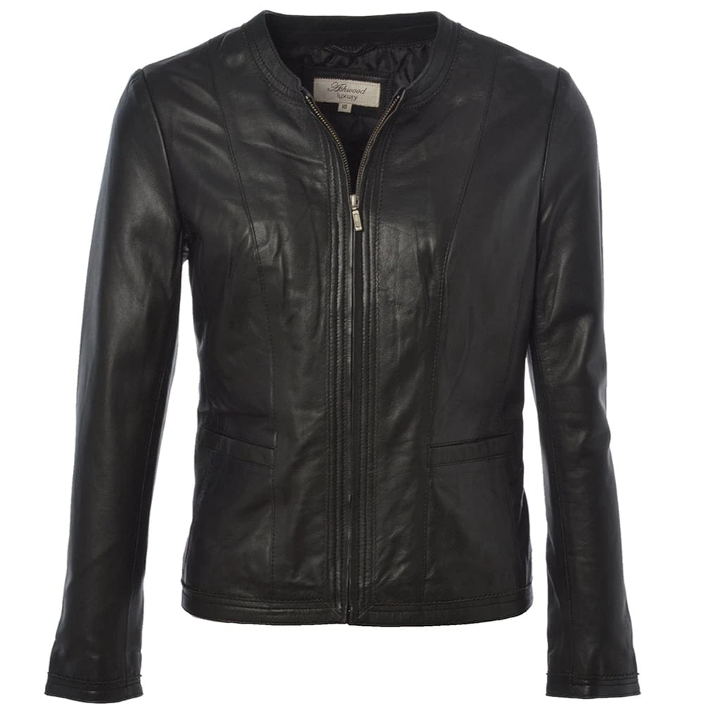 Leather Jacket Black/ddy : Liona