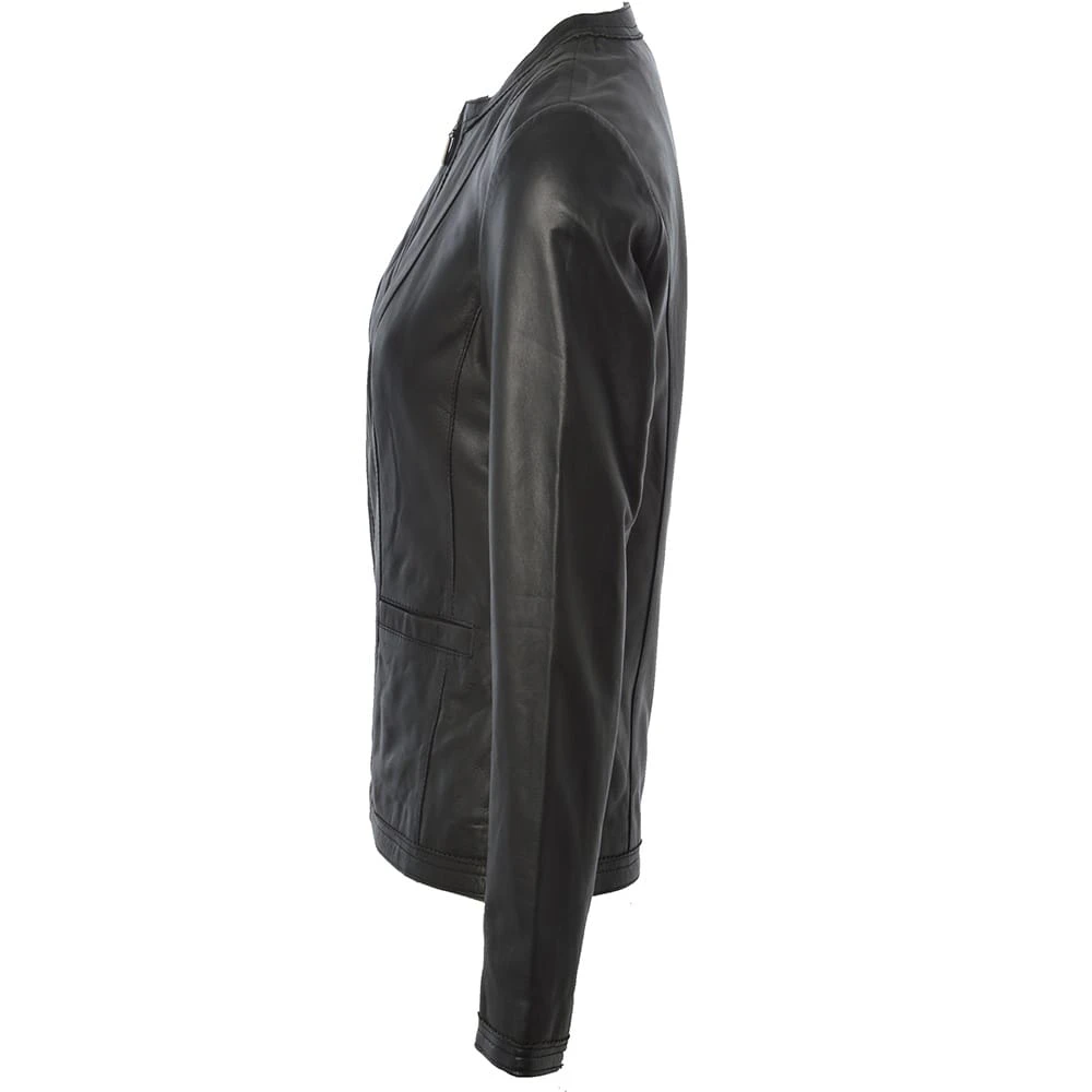 Leather Jacket Black/ddy : Liona - Image 2