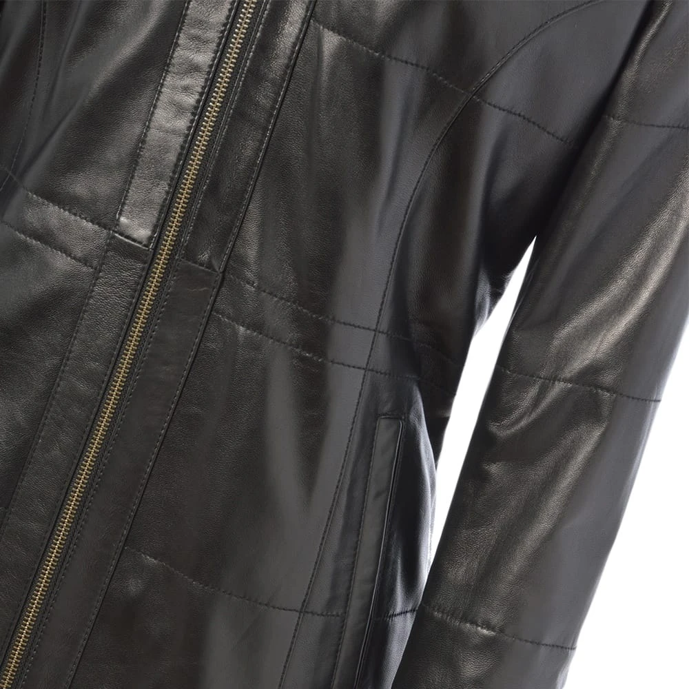 Leather Jacket Black/ddy : Molly - Image 4