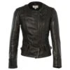 Leather Jacket Black : Helena