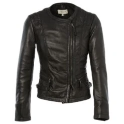 Leather Jacket Black : Helena