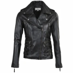 Leather Jacket Black : Ruby