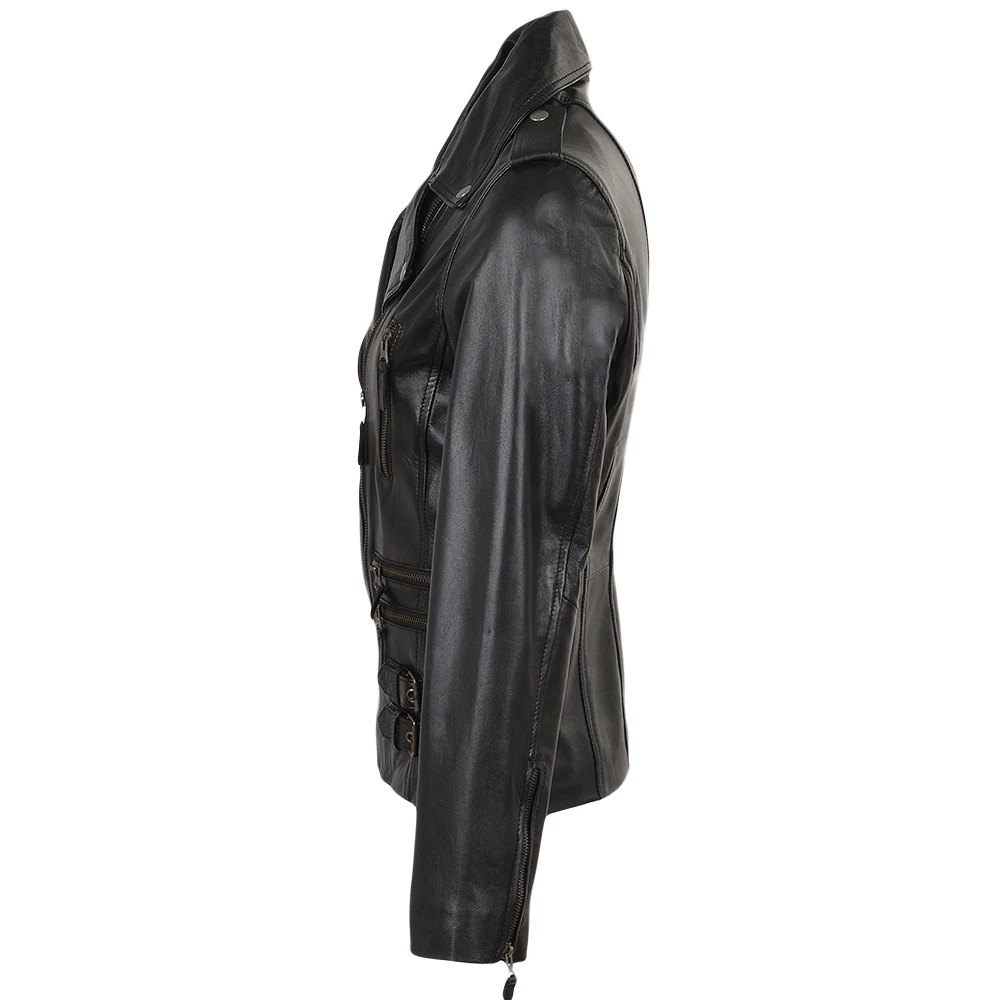 Leather Jacket Black : Ruby - Image 2