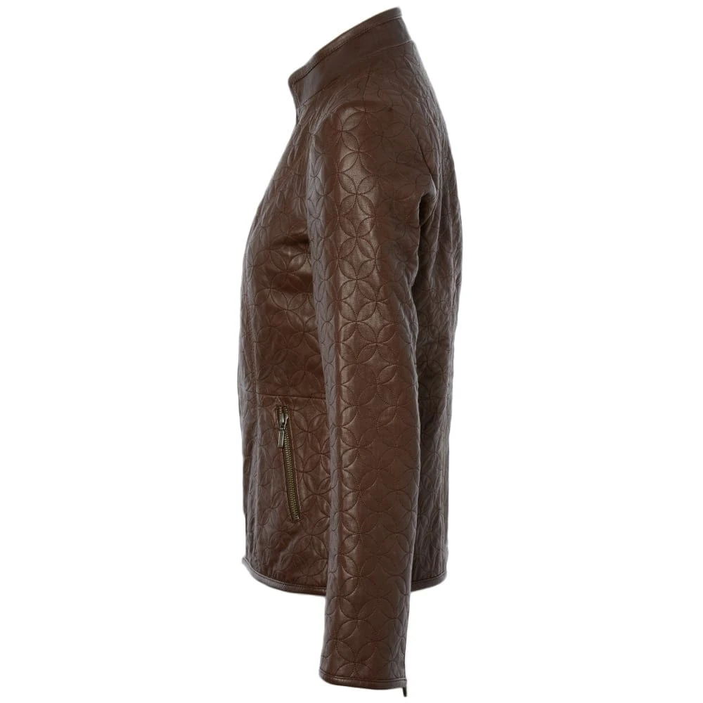 Leather Jacket Brown : Agnus - Image 2