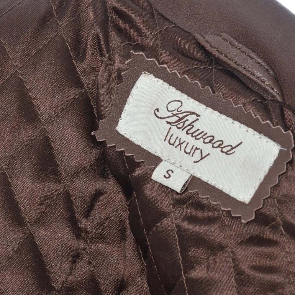 Leather Jacket Brown/nap : Juliet - Image 5