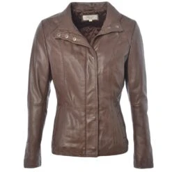 Leather Jacket Brown/nap : Juliet