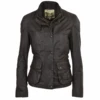 Leather Jacket Brown/napp : Emerald