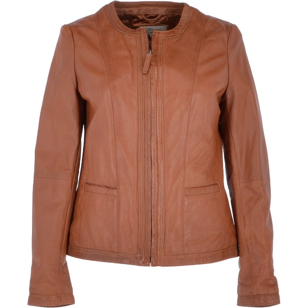Leather Jacket Cognac/nap: Liona