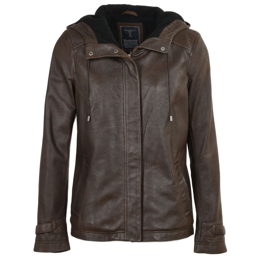 Leather Jacket Khaki : Nicola