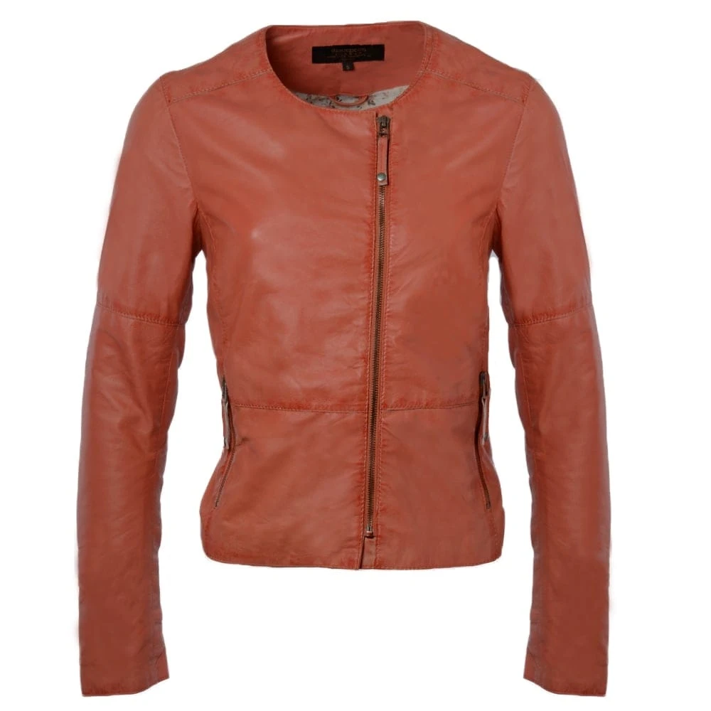 Leather Jacket Lt.red : Chloe