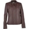 Leather Jacket Mid Brown : Infinity