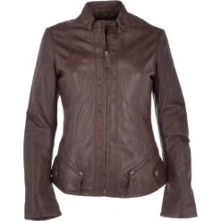 Leather Jacket Mid Brown/nap : Alana