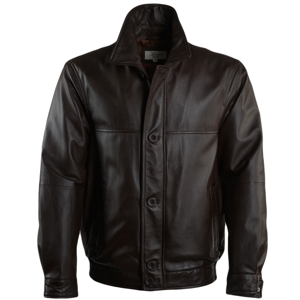 Leather Jacket Mid Brown/nap : Ferdinand