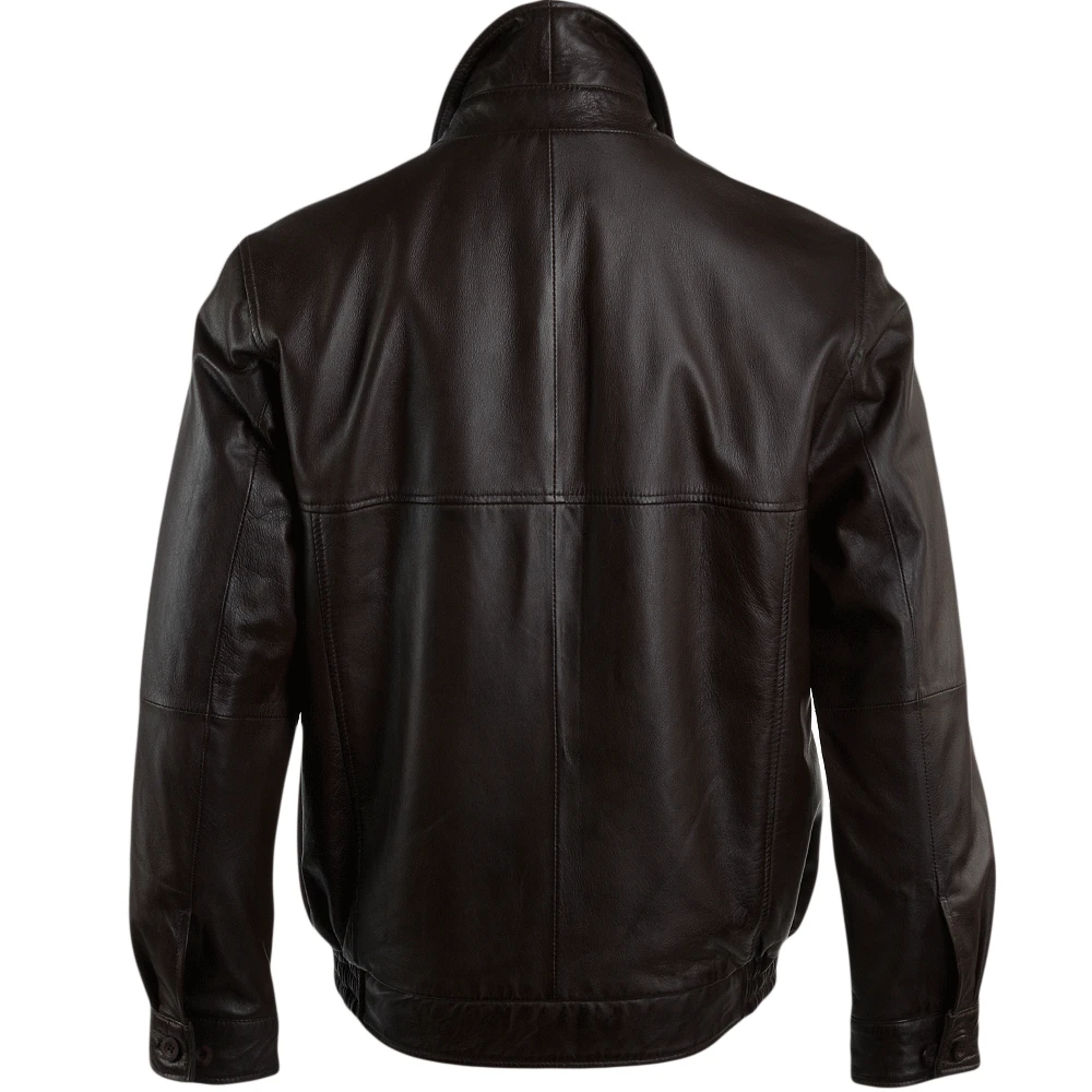 Leather Jacket Mid Brown/nap : Ferdinand - Image 3