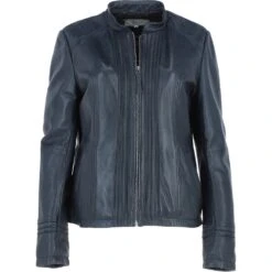 Leather Jacket Navy/nap: Infinity