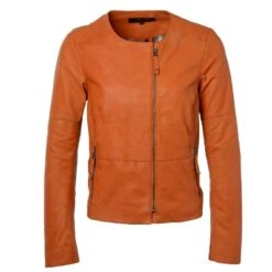 Leather Jacket Orange : Chloe