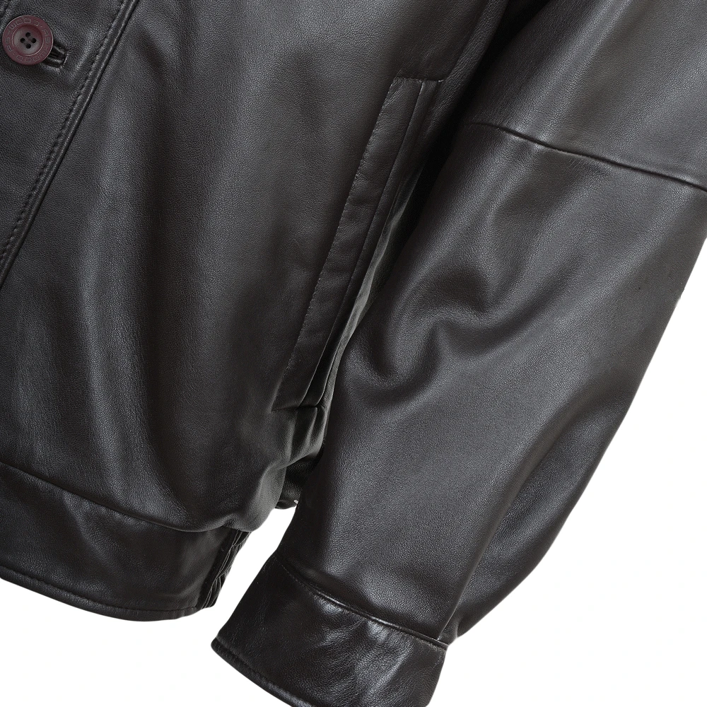 Leather Jacket Oxblood/nap : Ferdinand - Image 4