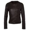 Leather Jacket Porto Brown : Chloe