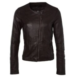 Leather Jacket Porto Brown : Chloe