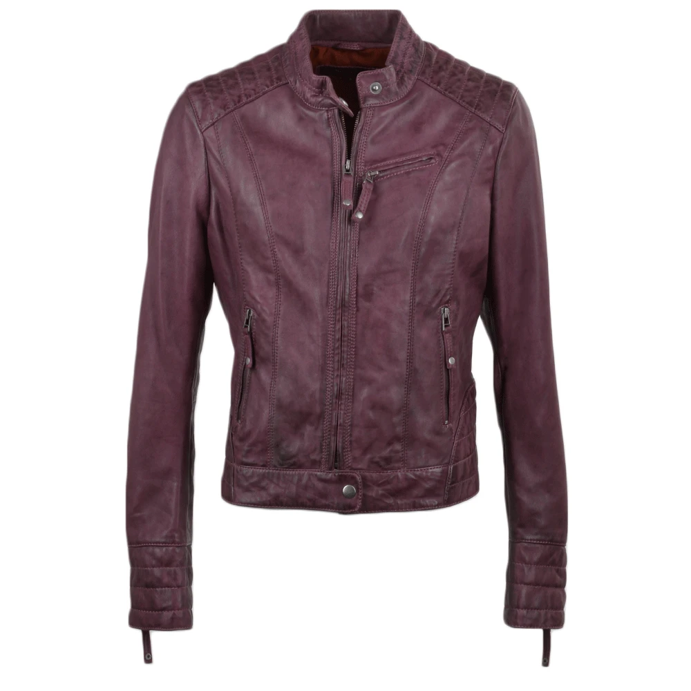 Leather Jacket Purple : Essen