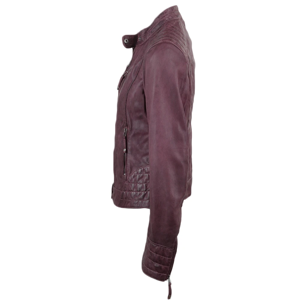 Leather Jacket Purple : Essen - Image 2
