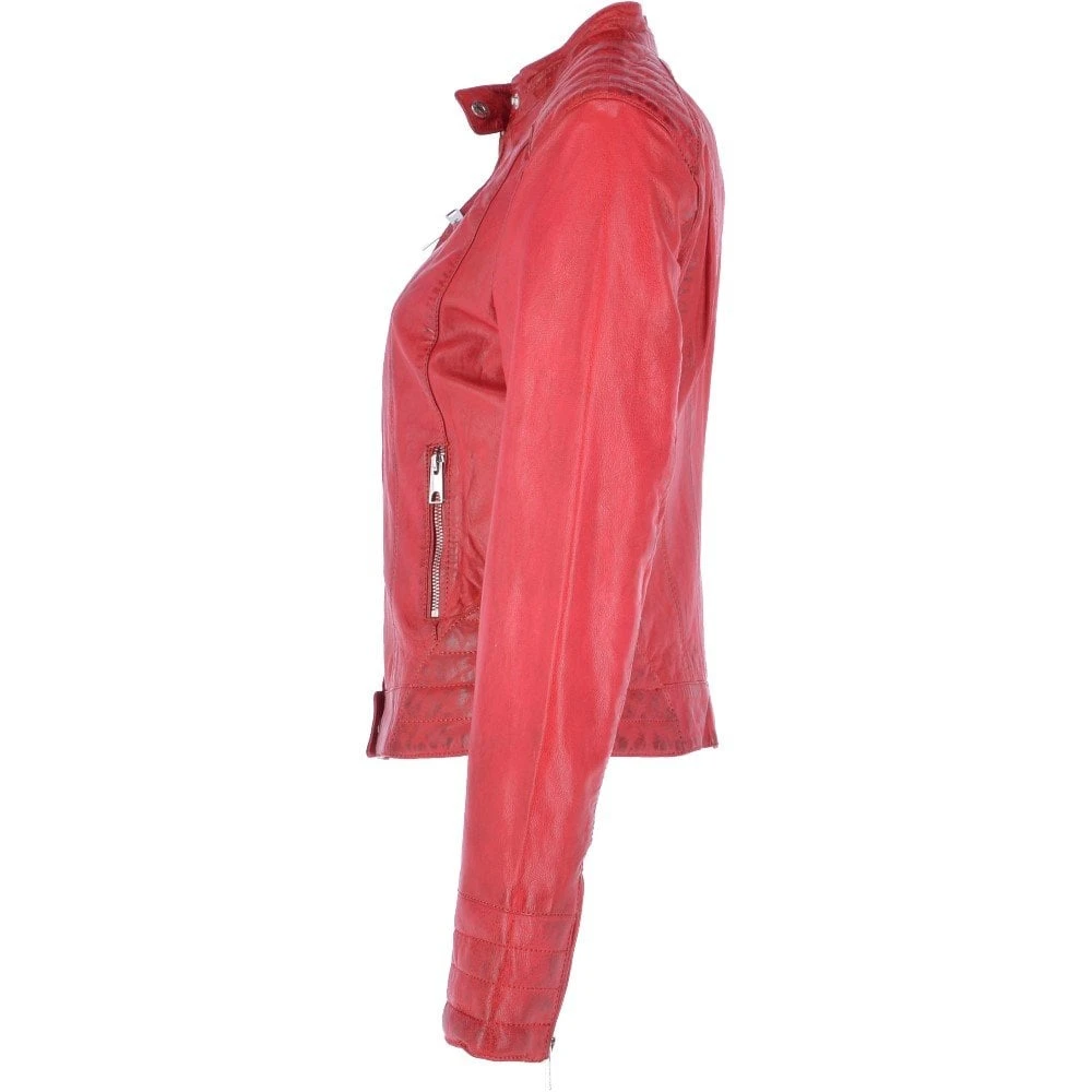 Leather Jacket Red : Essen - Image 2