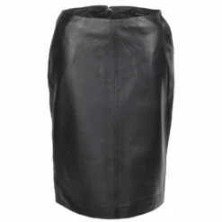 Leather Pencil Skirt Black : Linn