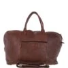Leather Travel Holdall Brandy : Dylan