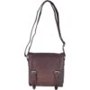Leather Vintage Flight Shoulder Bag Brandy : F-84