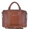 Leather Vintage Laptop Work Bag Tan : G-34