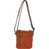 Leather Vintage Small Flight Shoulder Bag Tan : FIN