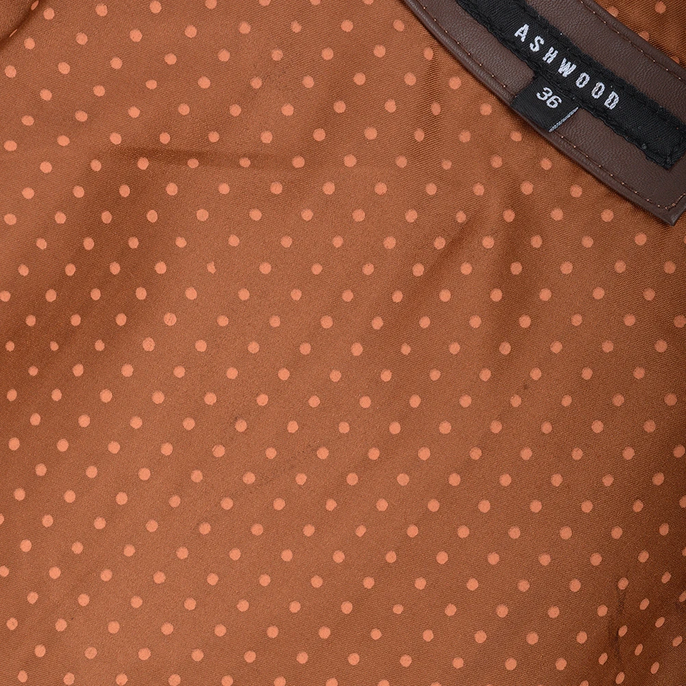 Leather Waistcoat Mid Brown/app : Tudor - Image 6