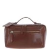 Leather Washbag Chestnut: K-49