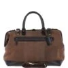 Leather Weekend Holdall Brown : DR BAG