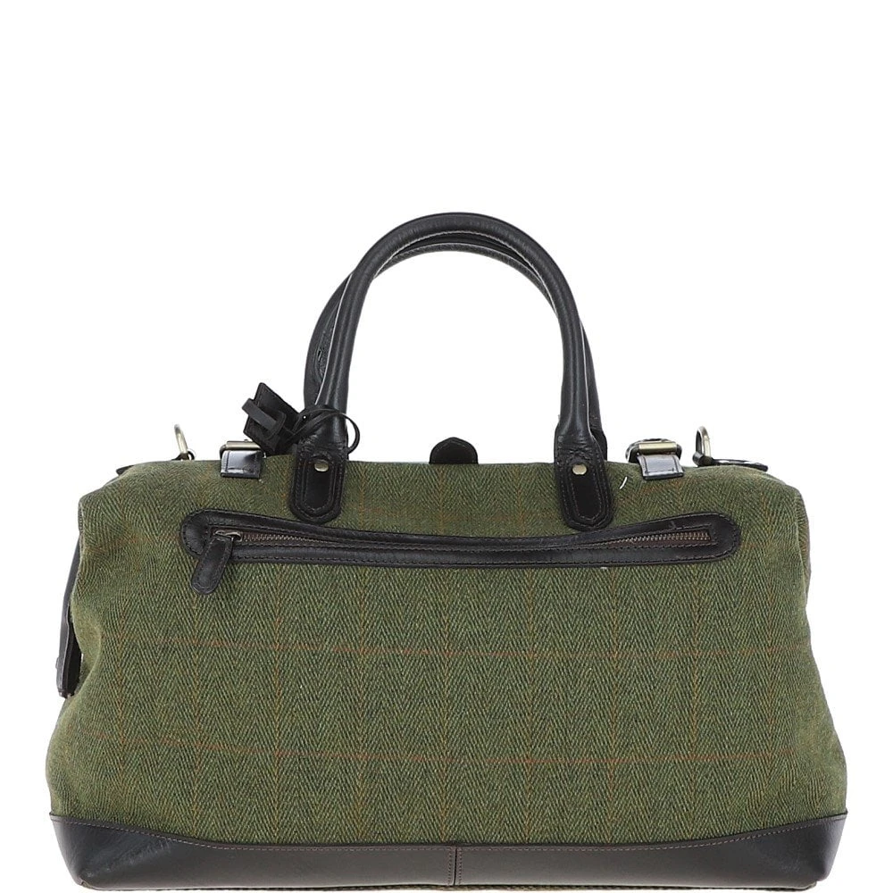 Leather Weekend Holdall Tweed : DR BAG - Image 3