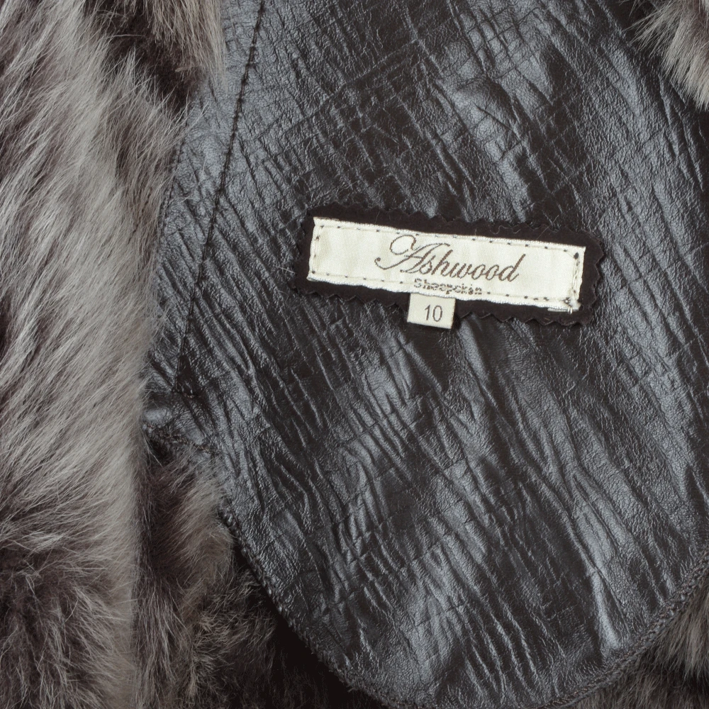 Long Length Toscana Suede Leather Coat Brown : Alaska - Image 8