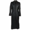 Long Length Trench Coat Black/nap : Adreana