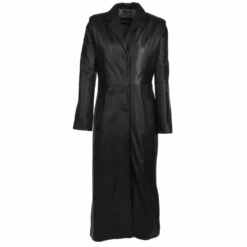 Long Length Trench Coat Black/nap : Adreana